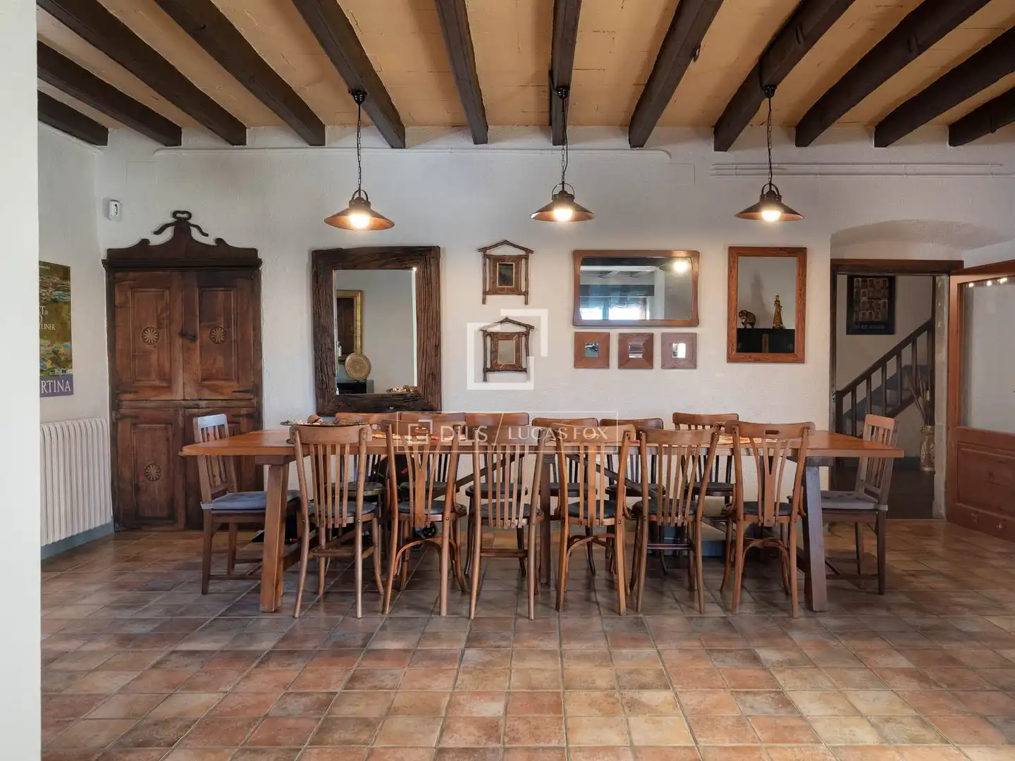 Comedor de Finca rústica en venta en Arbúcies con Aire acondicionado, Calefacción y Jardín privado