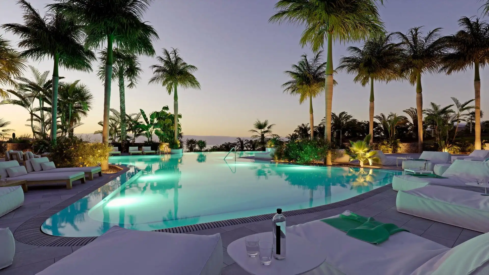 Piscina de Apartament en venda en Guía de Isora amb Aire condicionat, Jardí privat i Terrassa