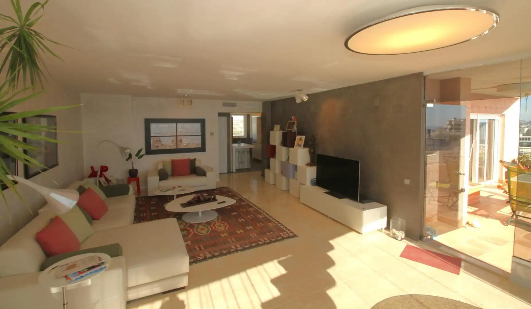 Living room of Apartments for sale in Calpe / Calp  with Air Conditioner, Heating and Private garden