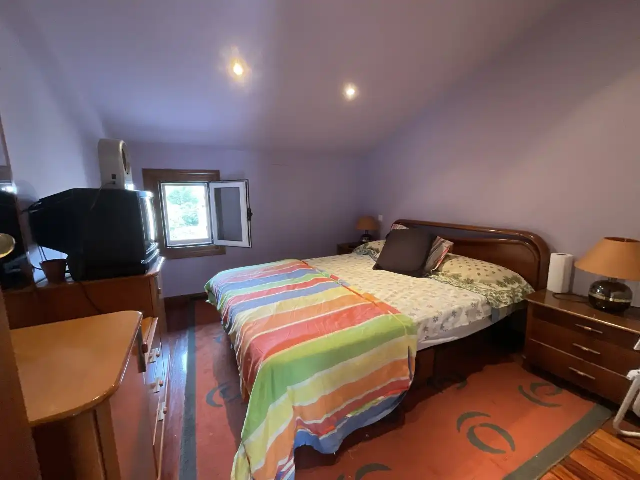 Schlafzimmer von Country house zum Verkauf in Ibrillos mit Heizung, Parkett und Terrasse