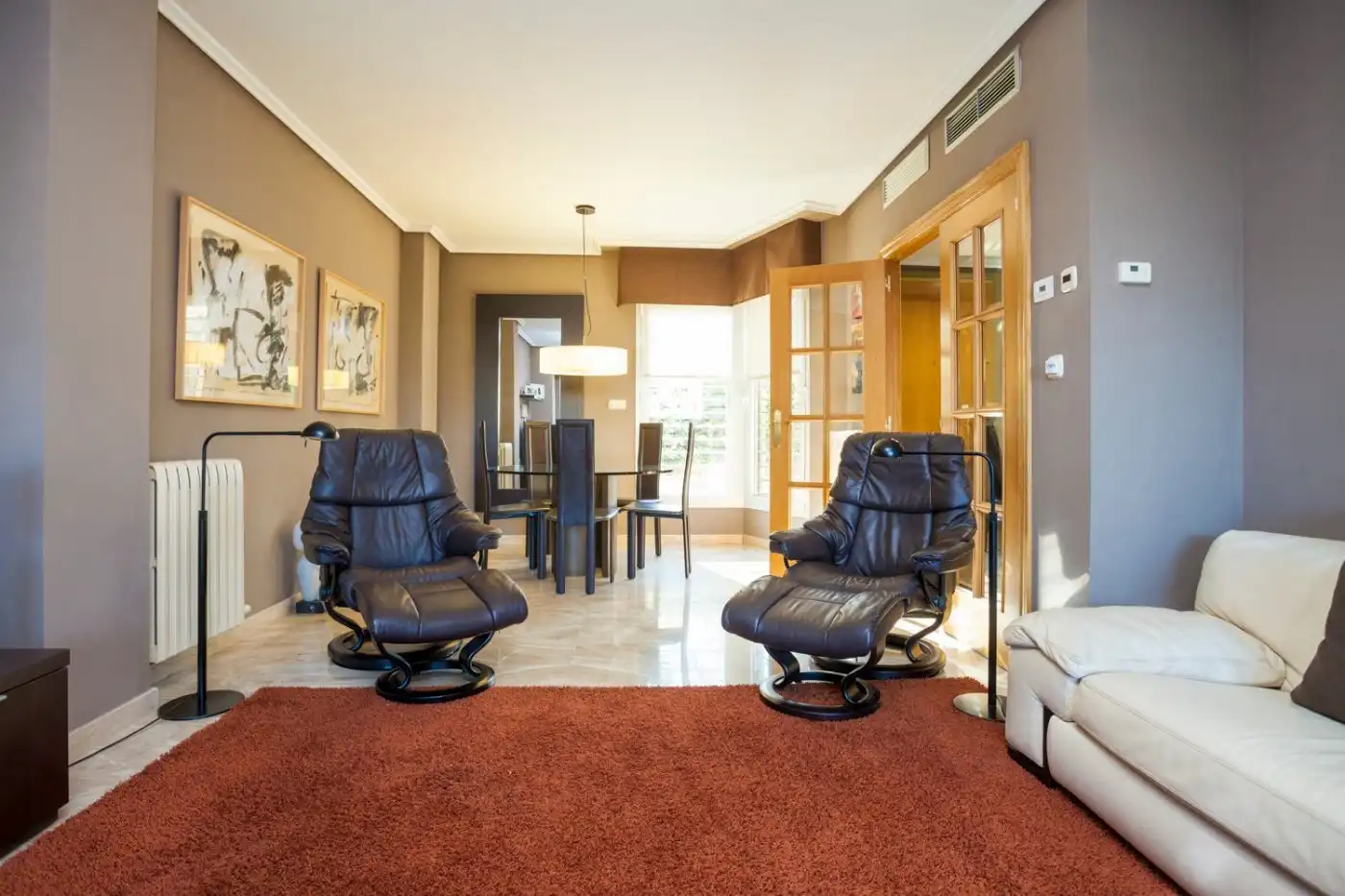 Living room of Detached homes for sale in Zaragoza  with Air Conditioner, Heating and Private garden