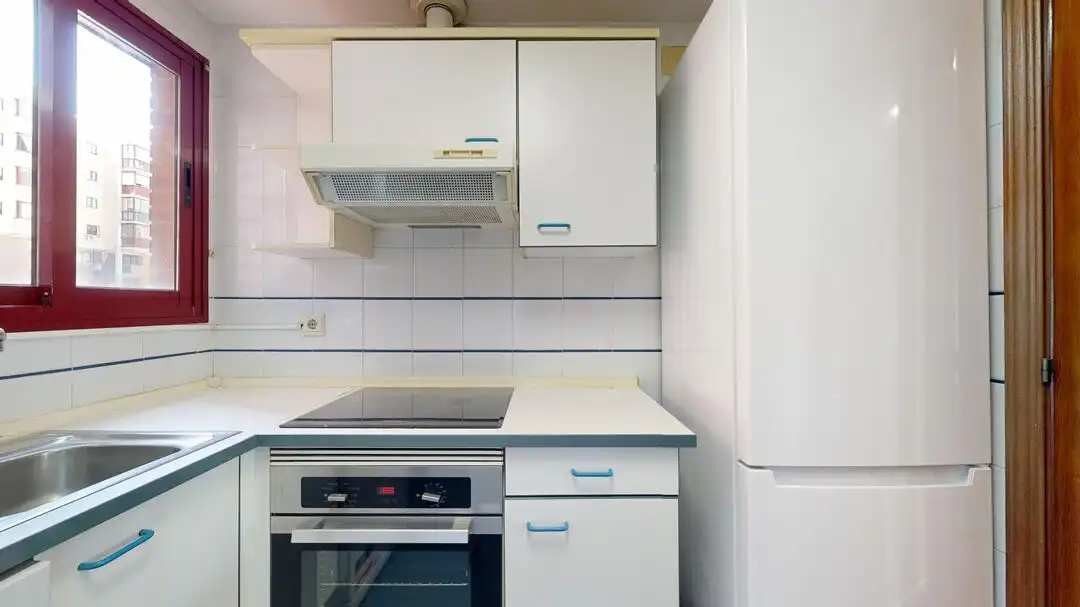 Kitchen of Flat for rent in Madrid  with Air Conditioner, Heating and Private garden