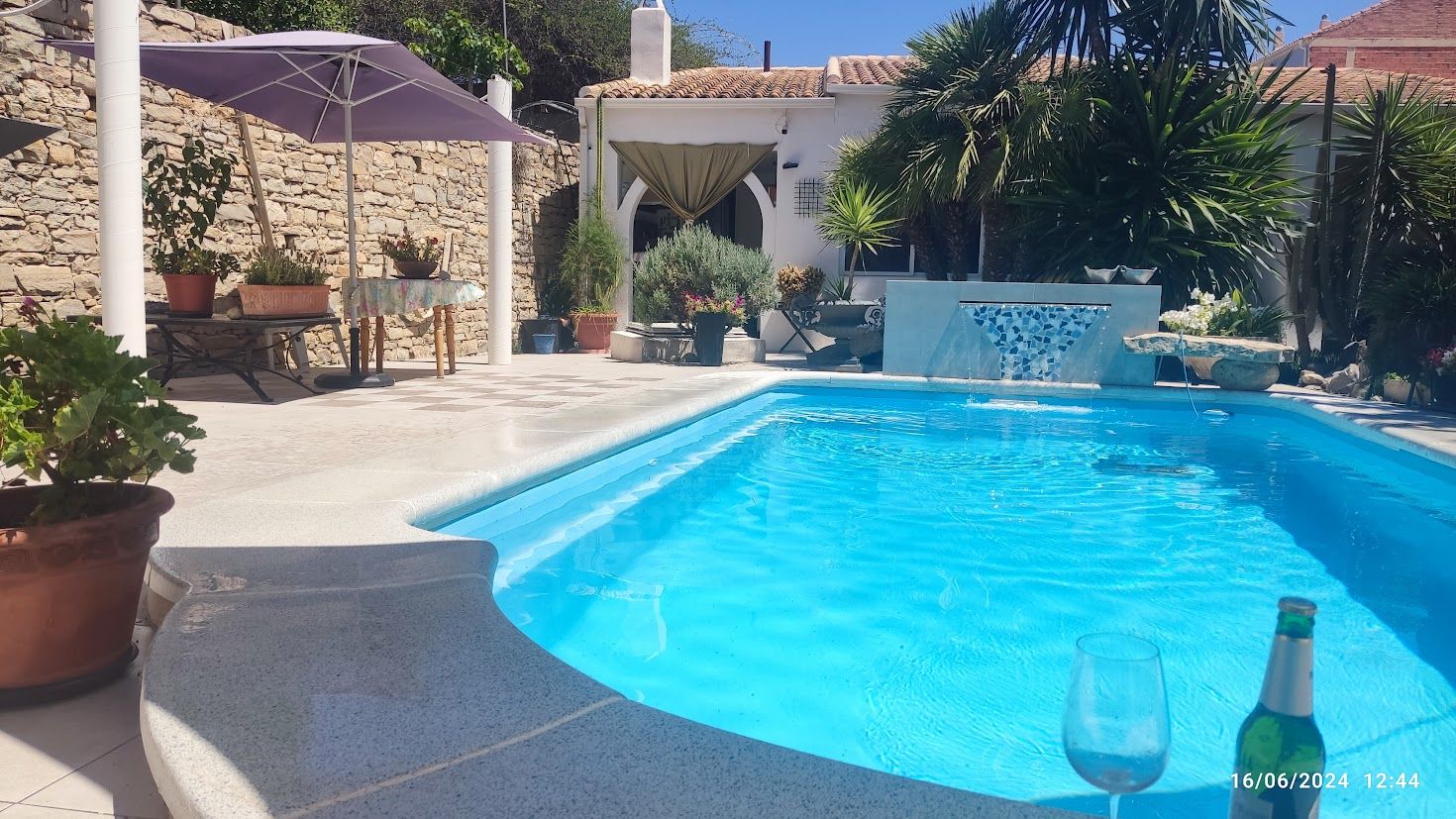 Piscina de Casa o xalet en venda en Moratalla amb Aire condicionat, Jardí privat i Terrassa