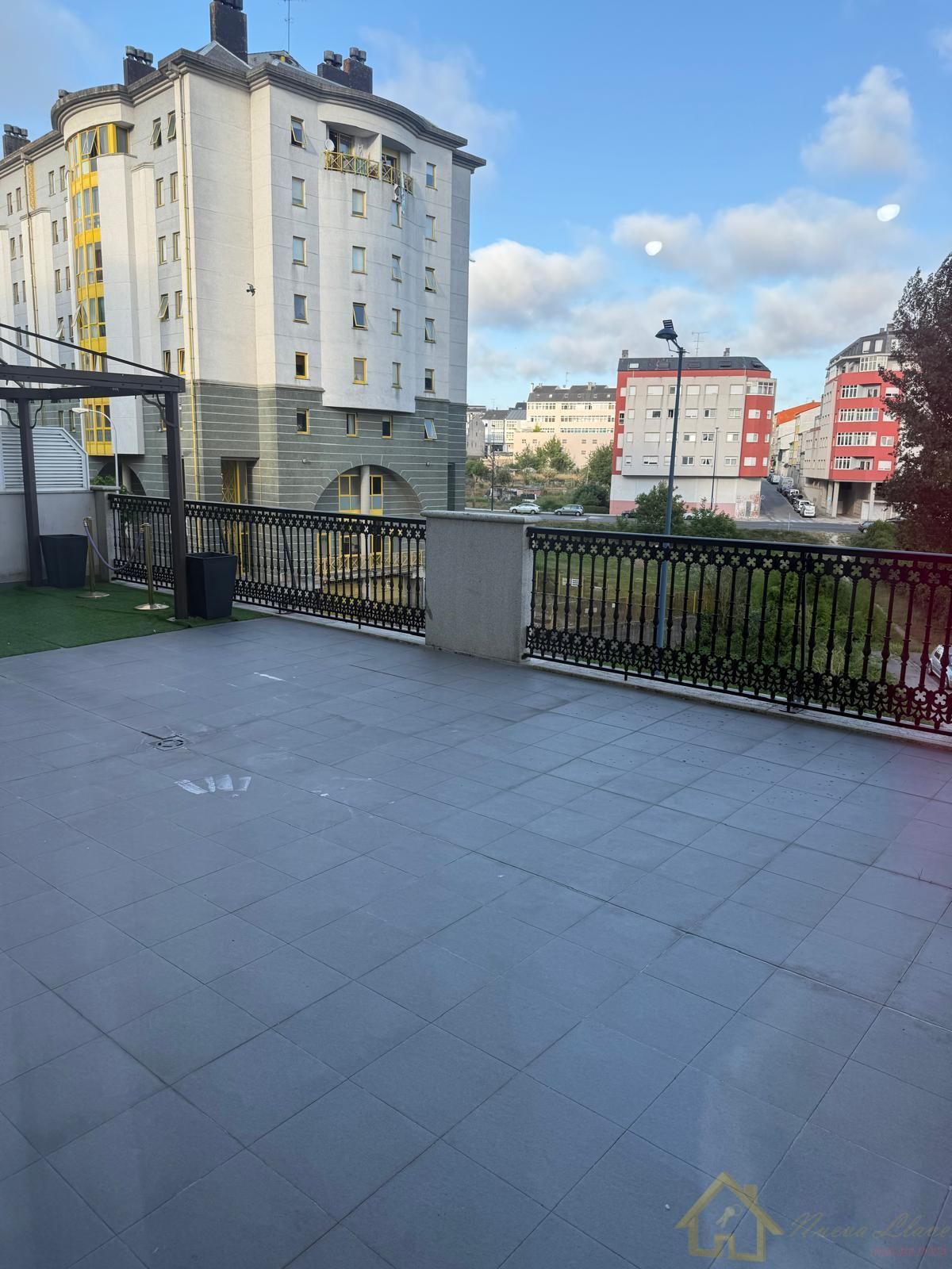 Terraza de Apartamento de alquiler en Lugo Capital con Calefacción, Terraza y Amueblado