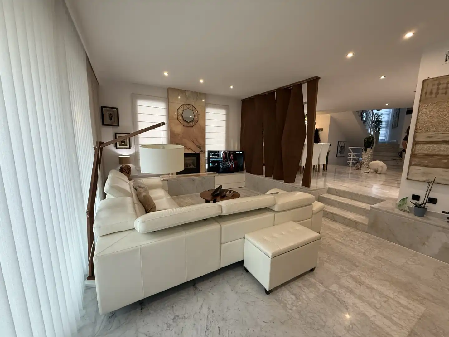 Sala de estar de Casa adosada en venta en Llucmajor con Aire acondicionado, Calefacción y Jardín privado