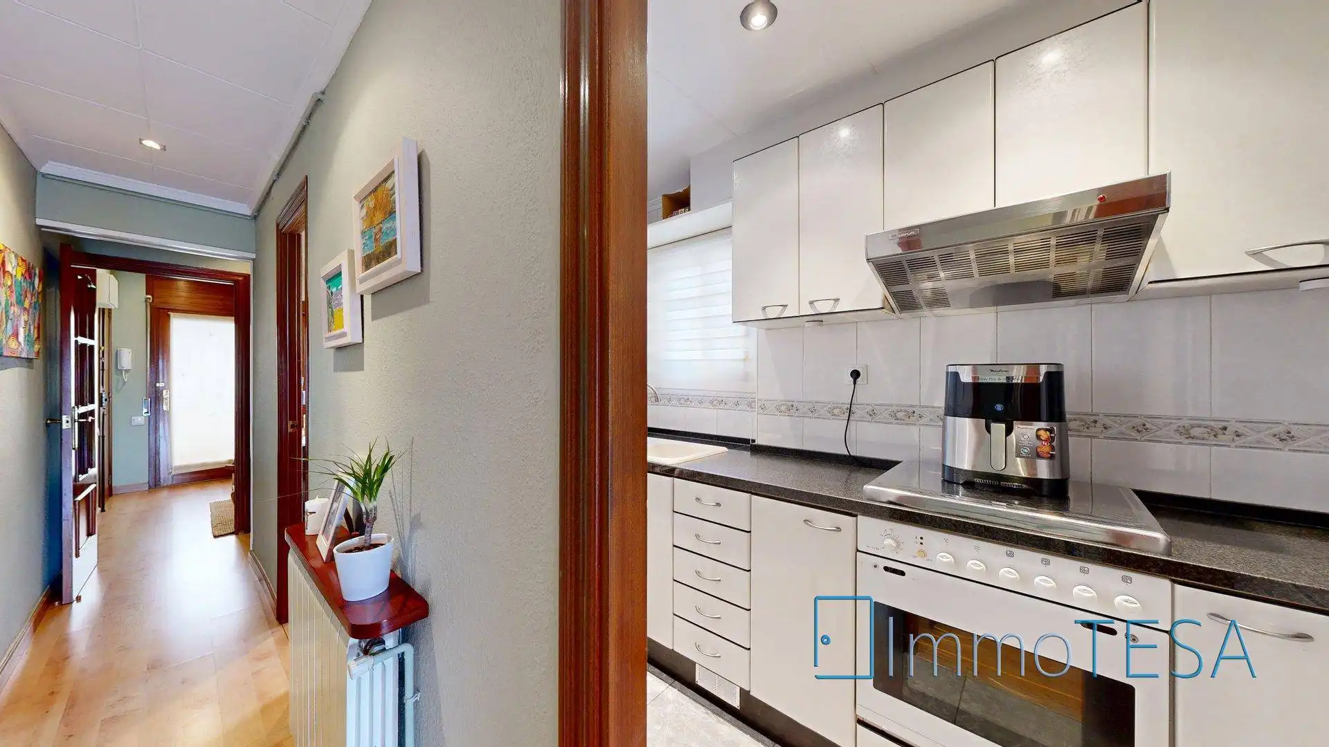Kitchen of Flat for sale in Sabadell  with Air Conditioner, Heating and Parquet flooring