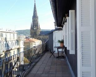 Terrace of Flat to rent in Donostia - San Sebastián   with Heating, Terrace and Furnished