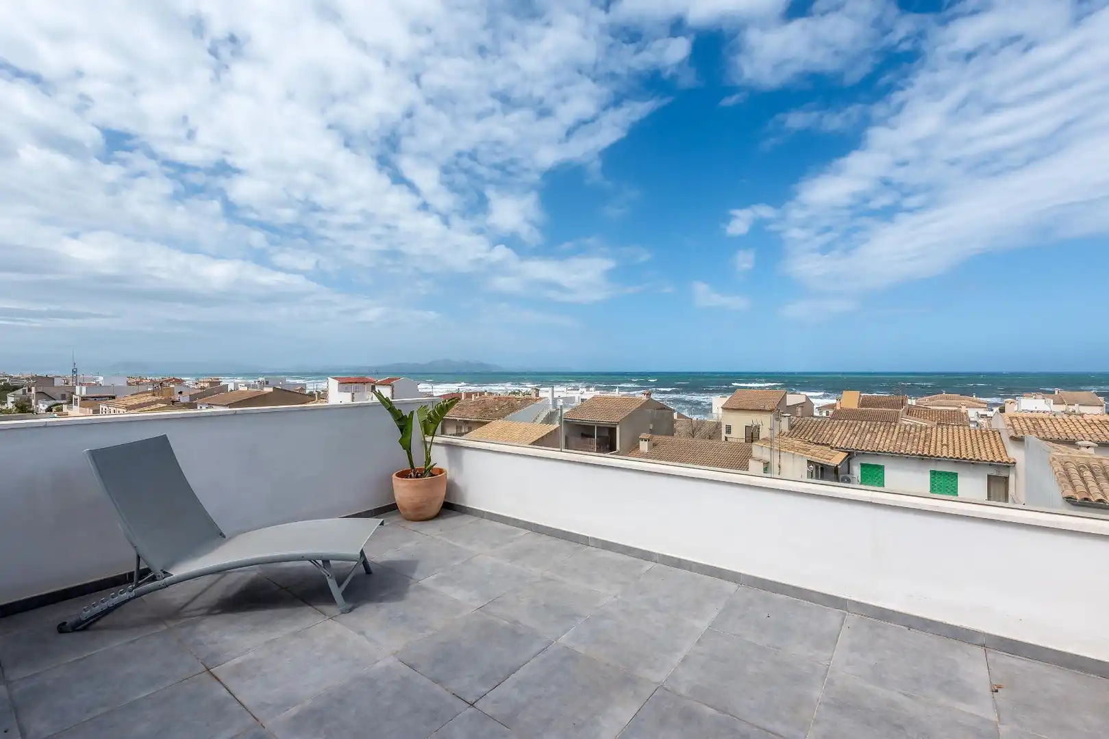 Terraza de Casa o chalet de alquiler en Santa Margalida con Aire acondicionado, Jardín privado y Piscina