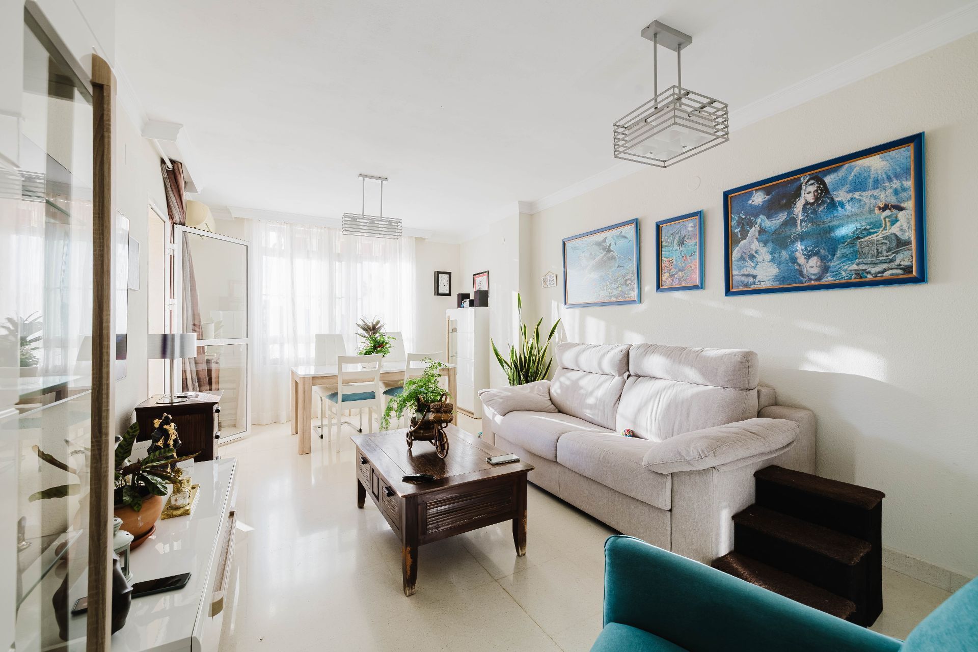 Living room of Flat for sale in Málaga Capital  with Air Conditioner, Terrace and Storage room
