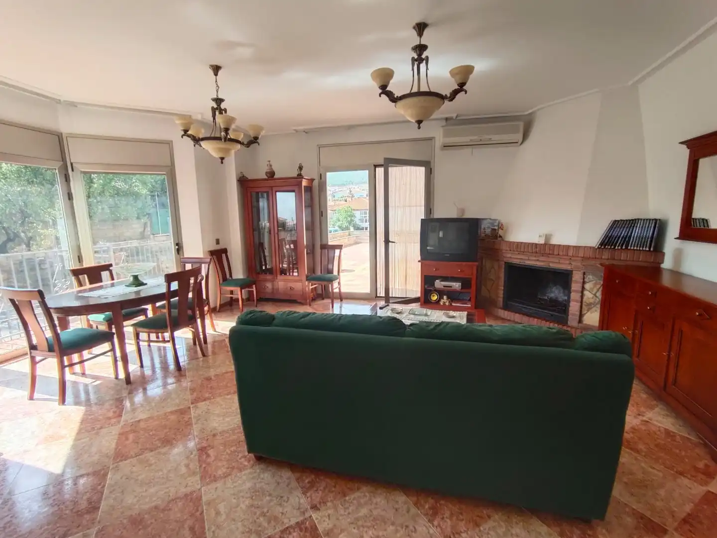 Living room of Houses for sale in Lanteira  with Heating, Terrace and Furnished