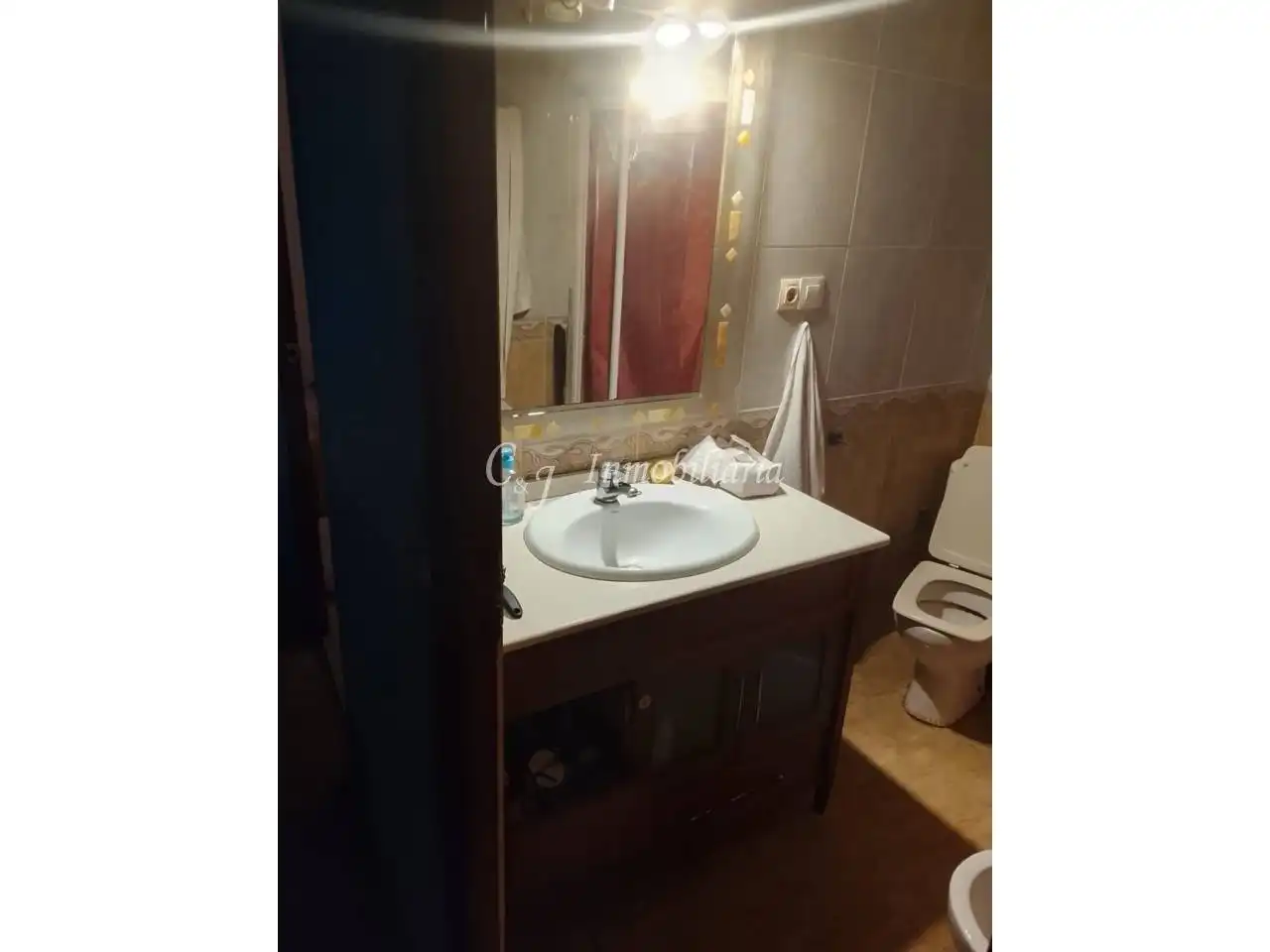 Badezimmer von Wohnung zum Verkauf in Canet d'En Berenguer mit Klimaanlage und Balkon