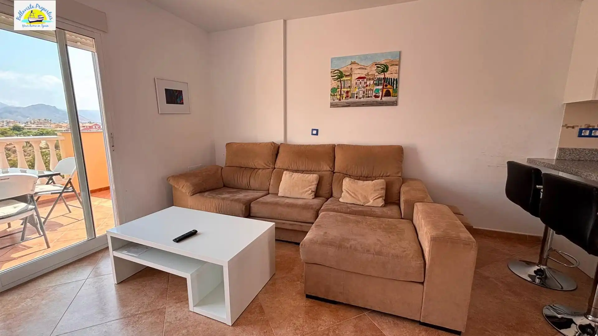 Sala d'estar de Casa o xalet en venda en Mazarrón amb Aire condicionat, Calefacció i Terrassa
