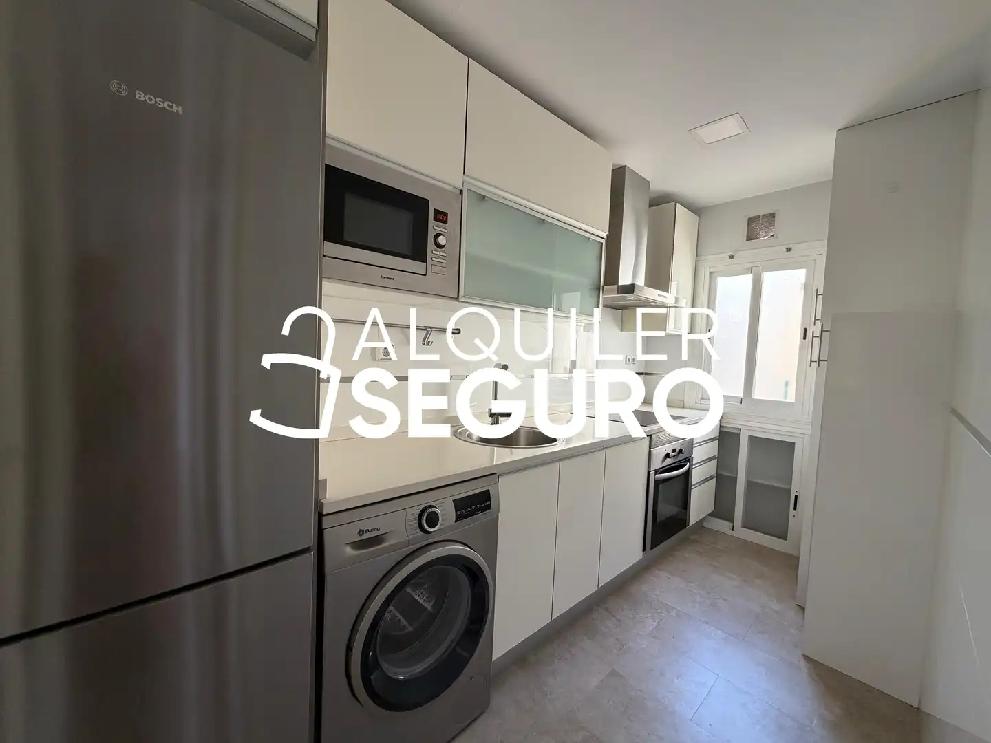 Küche von Wohnung zur Miete in Madrid mit Klimaanlage, Heizung und Terrasse