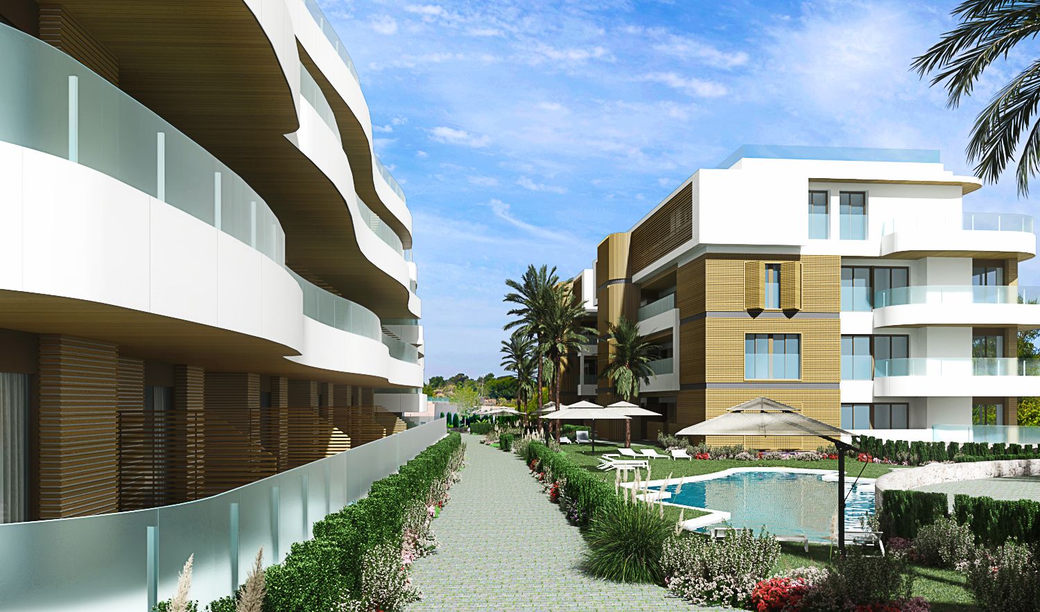 Exterior view of Flat for sale in Orihuela  with Private garden, Storage room and Swimming Pool