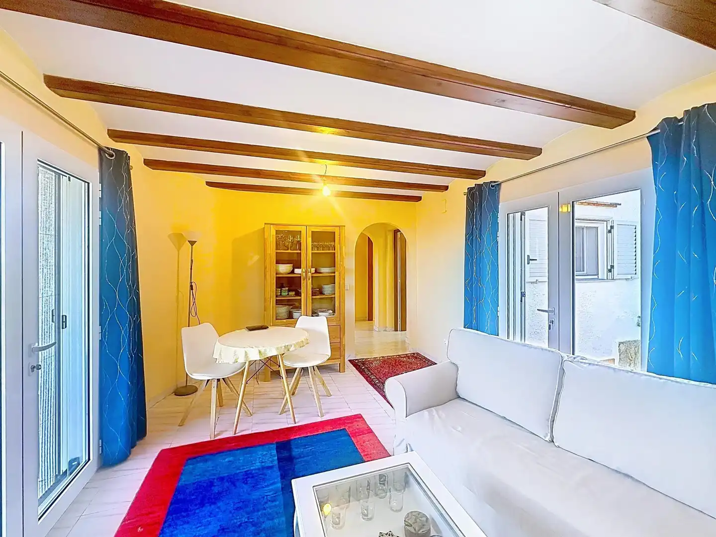 Sala d'estar de Casa o xalet en venda en Pedreguer amb Aire condicionat, Terrassa i Balcó
