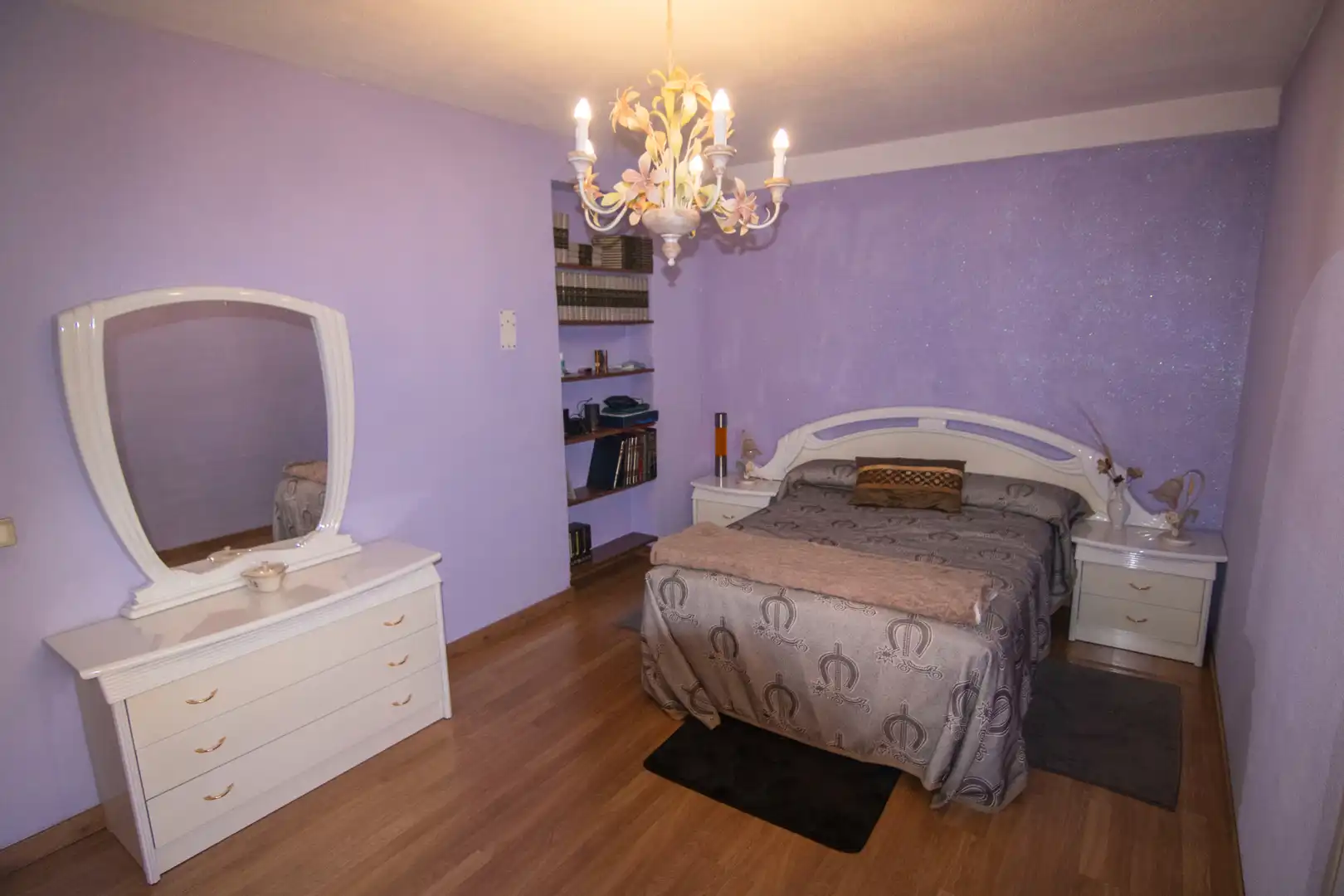 Schlafzimmer von Wohnung zum Verkauf in Madrid mit Heizung, Terrasse und Möbliert