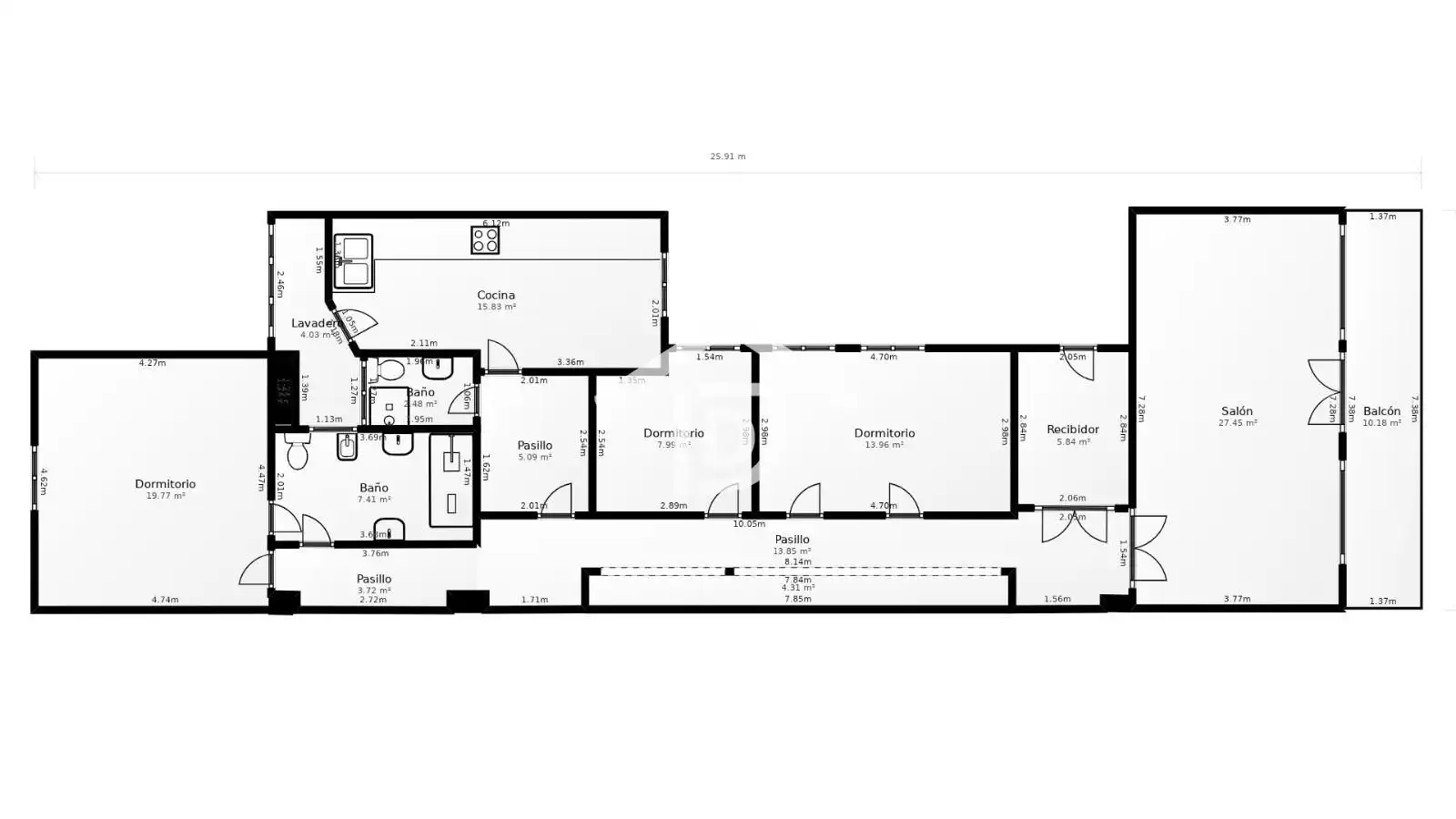 Piso en venta en Valencia con Aire acondicionado, Calefacción y Parquet