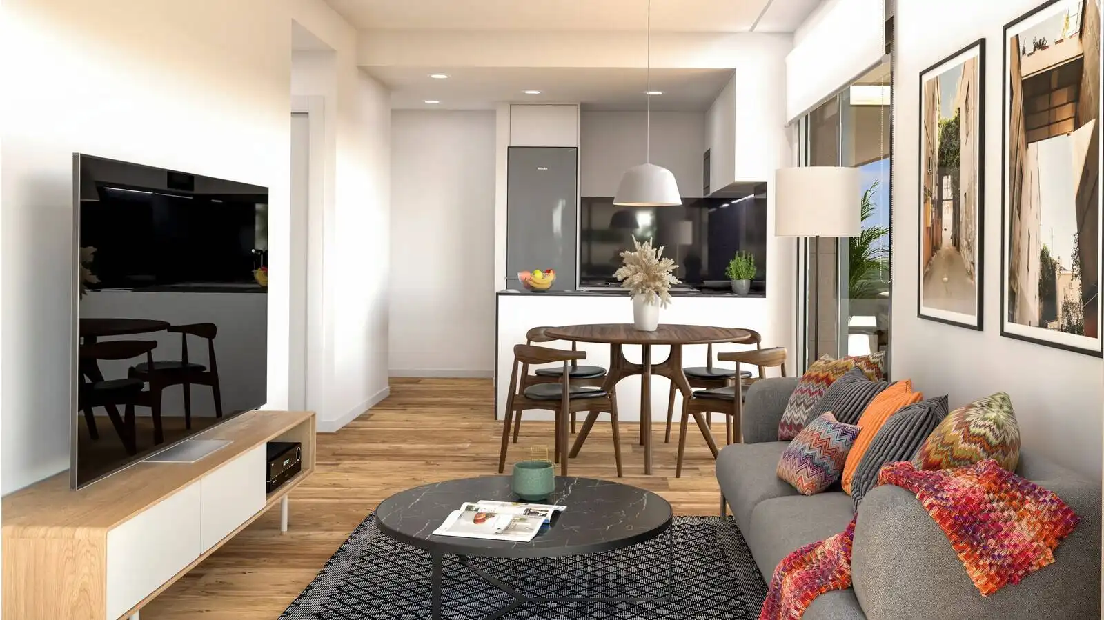 Sala de estar de Apartamento en venta en Elche / Elx con Aire acondicionado, Terraza y Trastero
