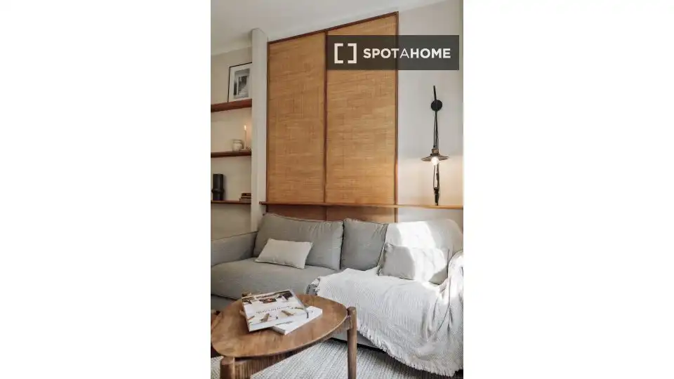 Vista exterior de Apartament per a compartir en Barcelona amb Aire condicionat, Terrassa i Moblat