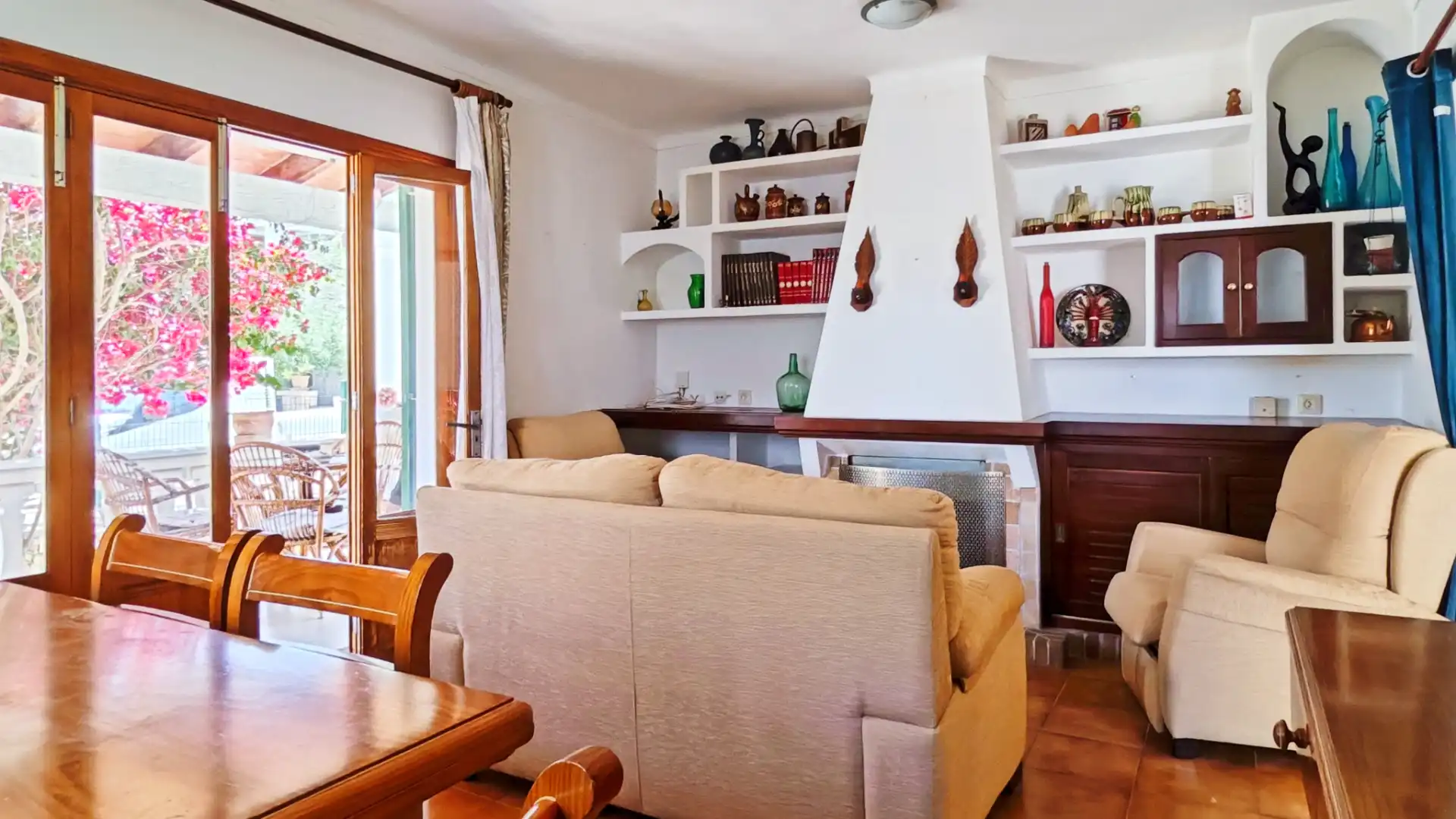 Sala d'estar de Casa o xalet en venda en Felanitx amb Aire condicionat, Jardí privat i Terrassa