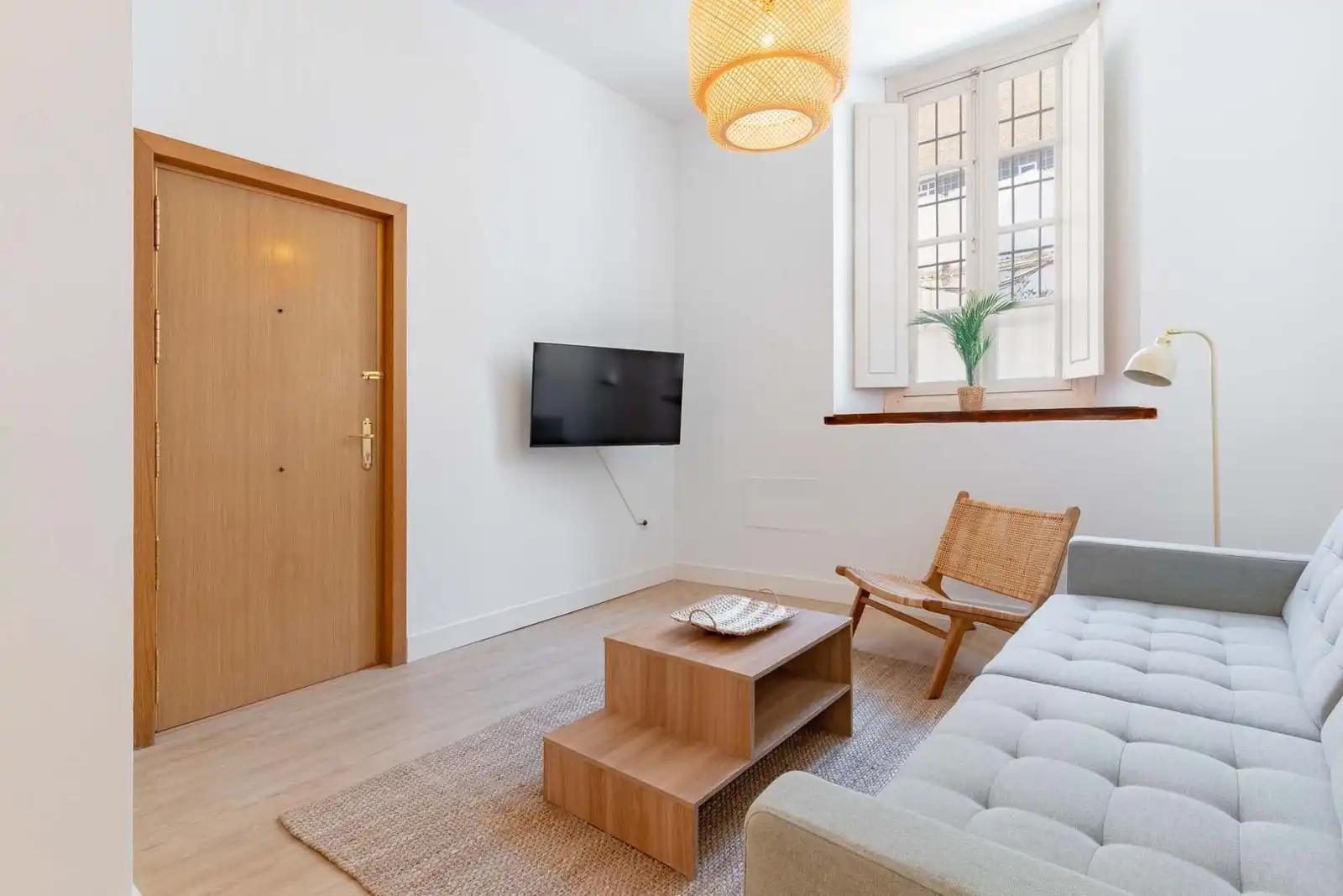 Living room of Flat for sale in Málaga  with Air Conditioner, Furnished and Internet