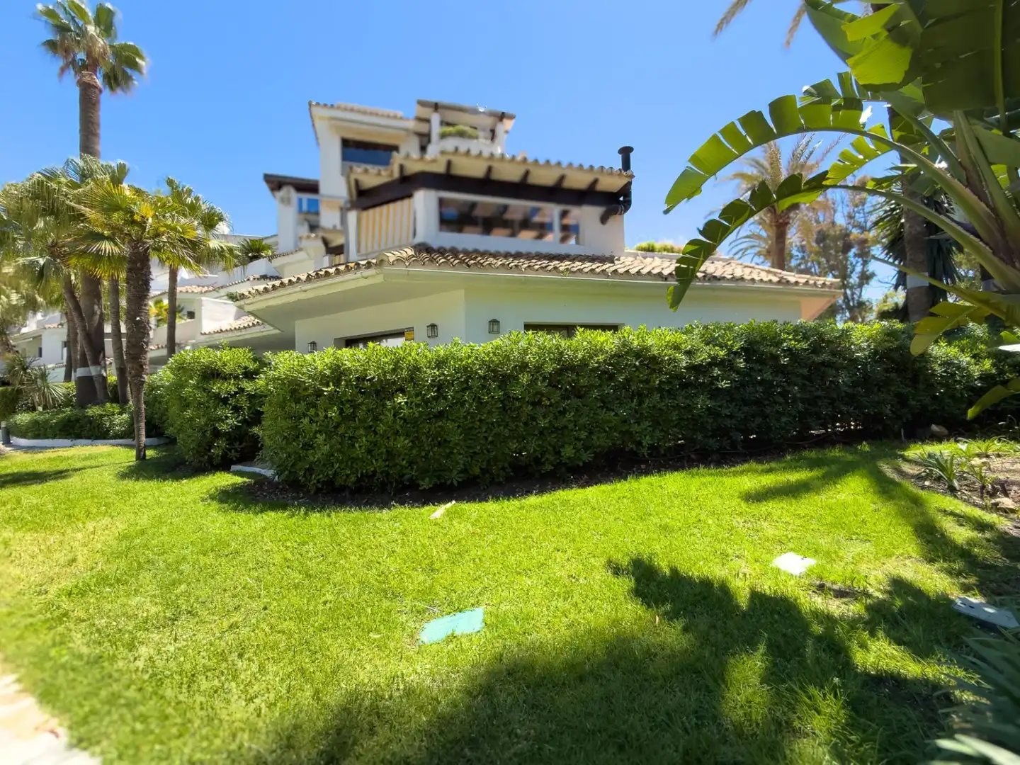 Jardín de Planta baja en venta en Marbella con Aire acondicionado, Terraza y Piscina