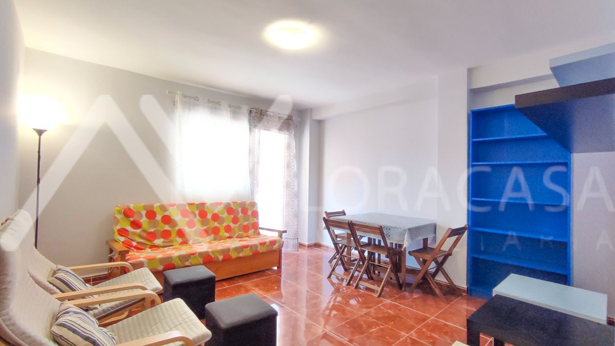 Living room of Flat for sale in Málaga Capital  with Terrace and Furnished
