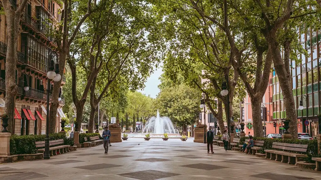 Vista exterior de Piso en venta en  Palma de Mallorca con Aire acondicionado, Parquet y Amueblado
