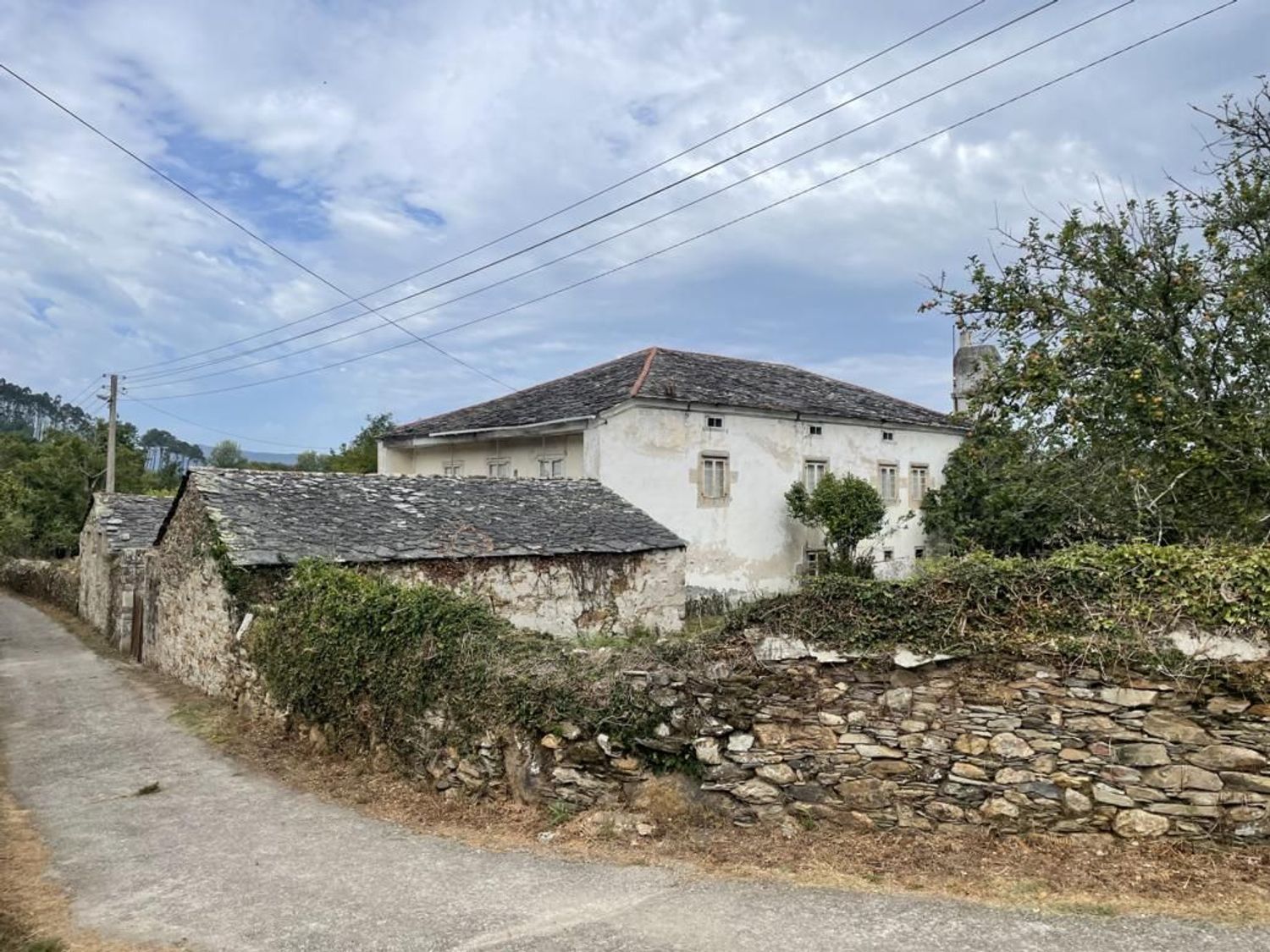 Exterior view of Country house for sale in Ortigueira  with Private garden