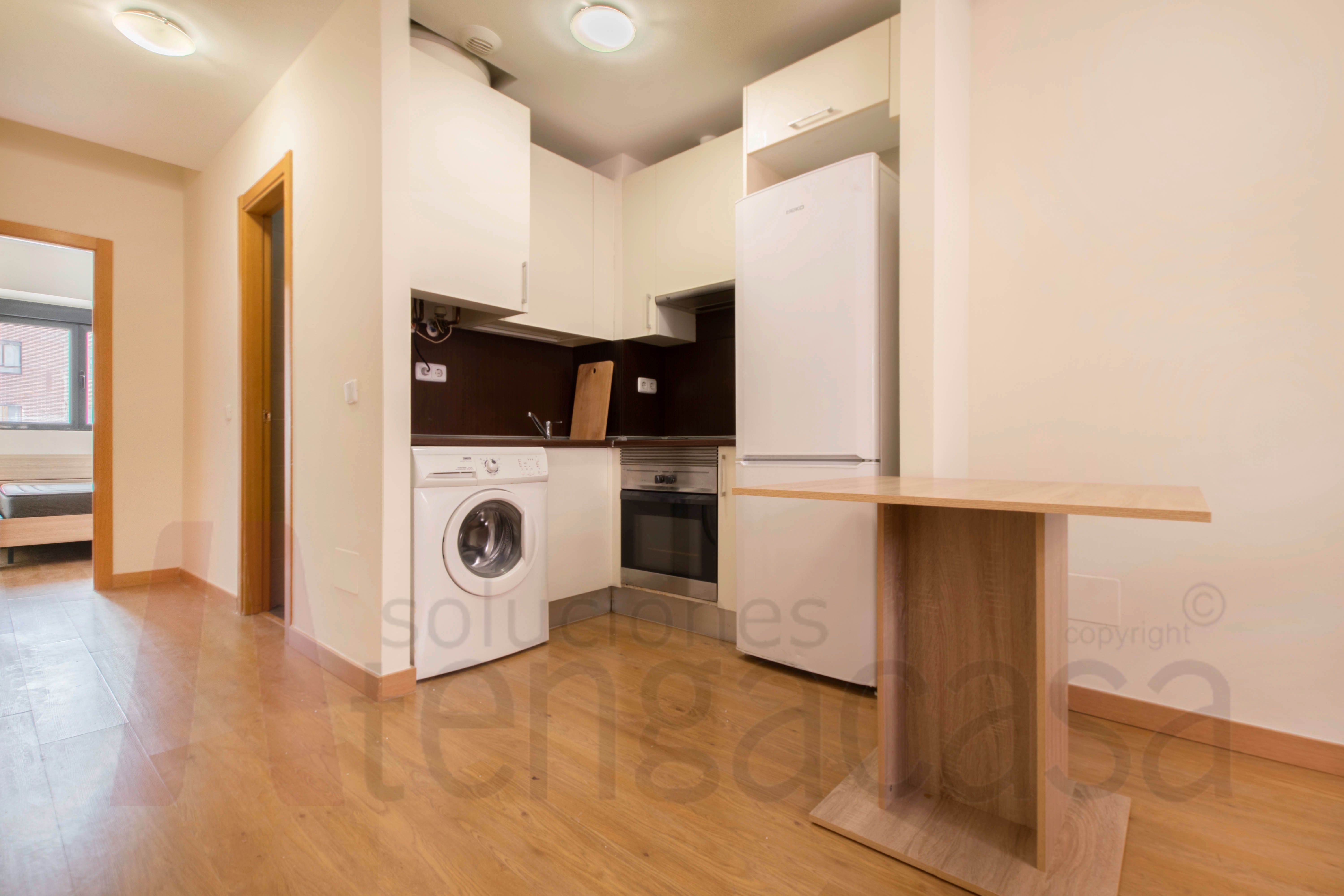 Kitchen of Apartment to rent in  Madrid Capital  with Air Conditioner, Heating and Parquet flooring