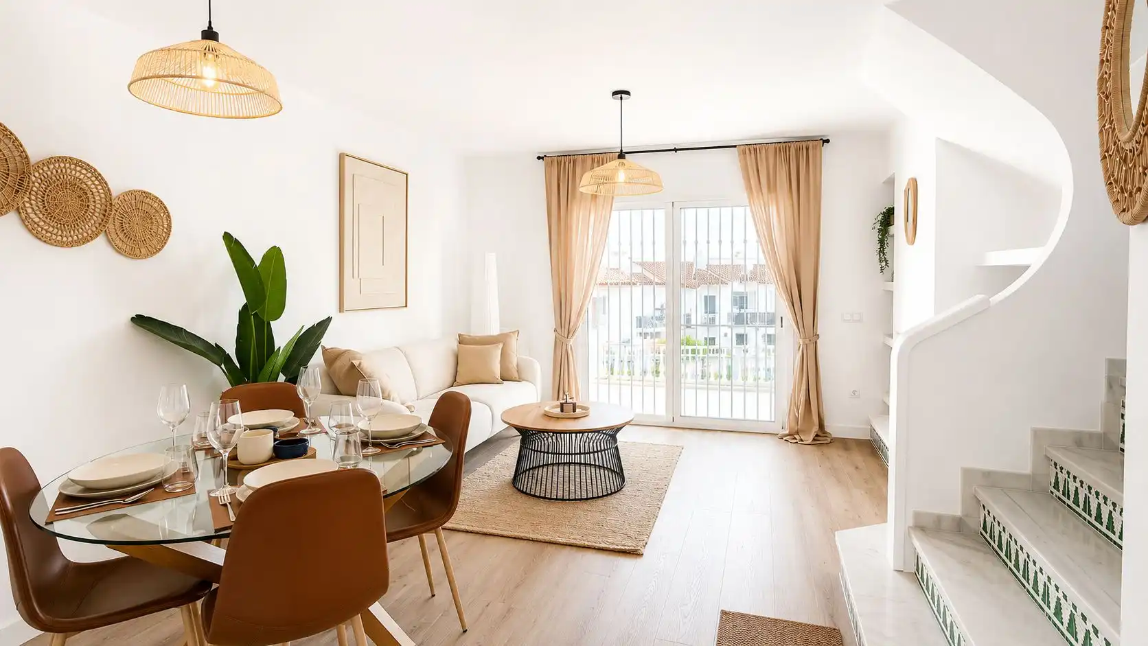 Living room of Detached homes for sale in Mijas  with Air Conditioner, Private garden and Terrace