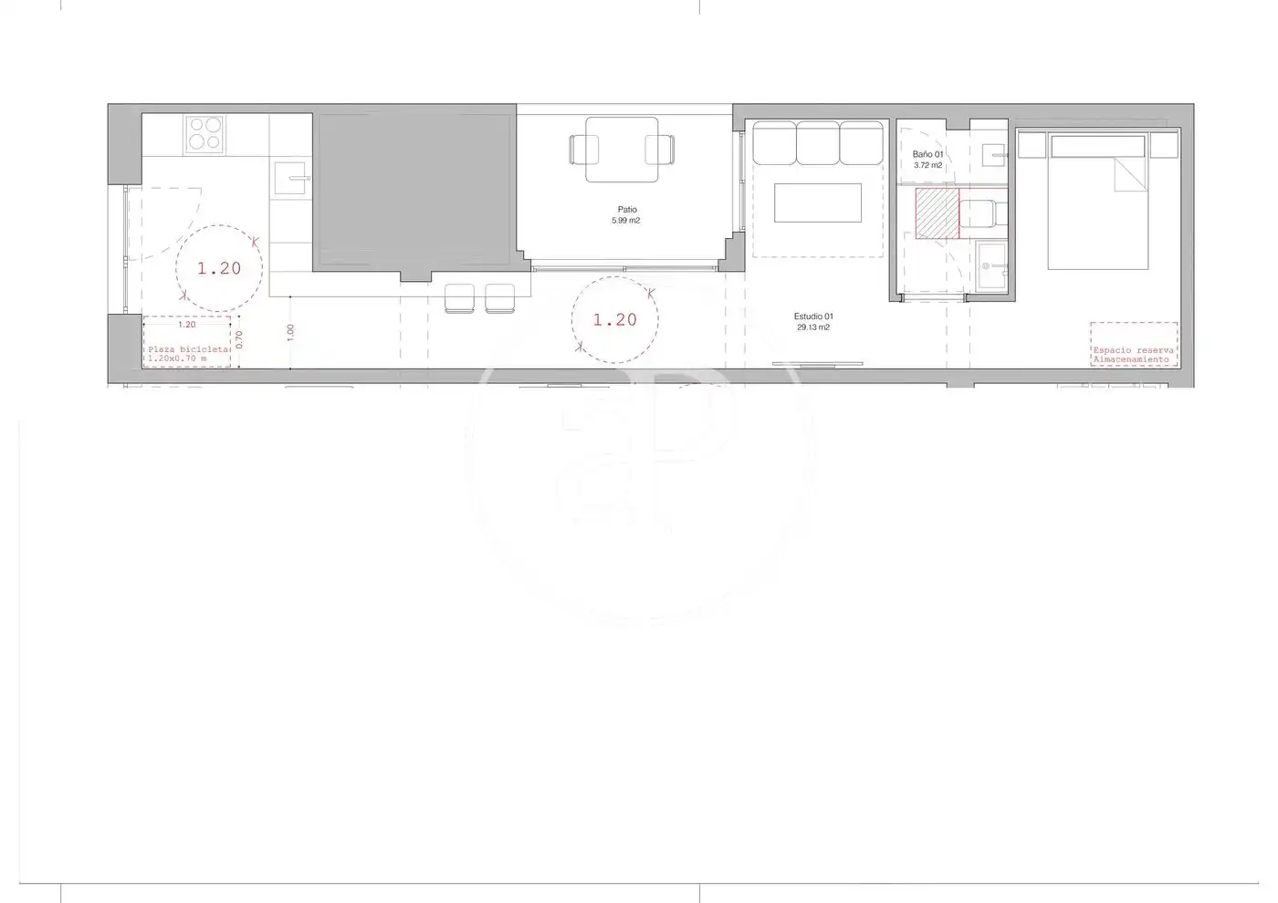 Loft en venta en Valencia con Aire acondicionado, Calefacción y Terraza