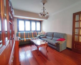 Living room of Flat to rent in Ferrol  with Heating, Parquet flooring and Furnished