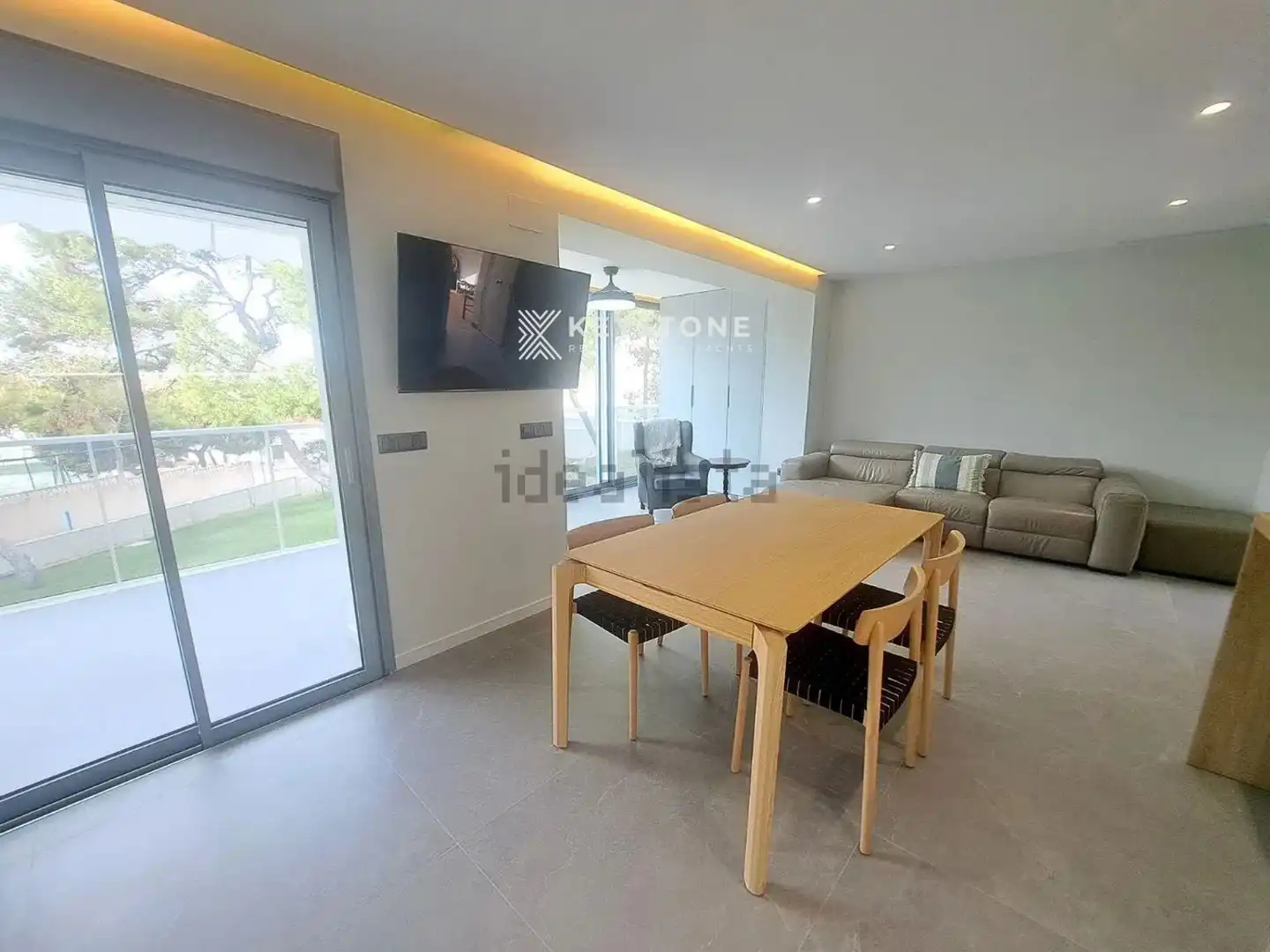 Wohnzimmer von Wohnung zur Miete in Alicante / Alacant mit Klimaanlage, Heizung und Terrasse