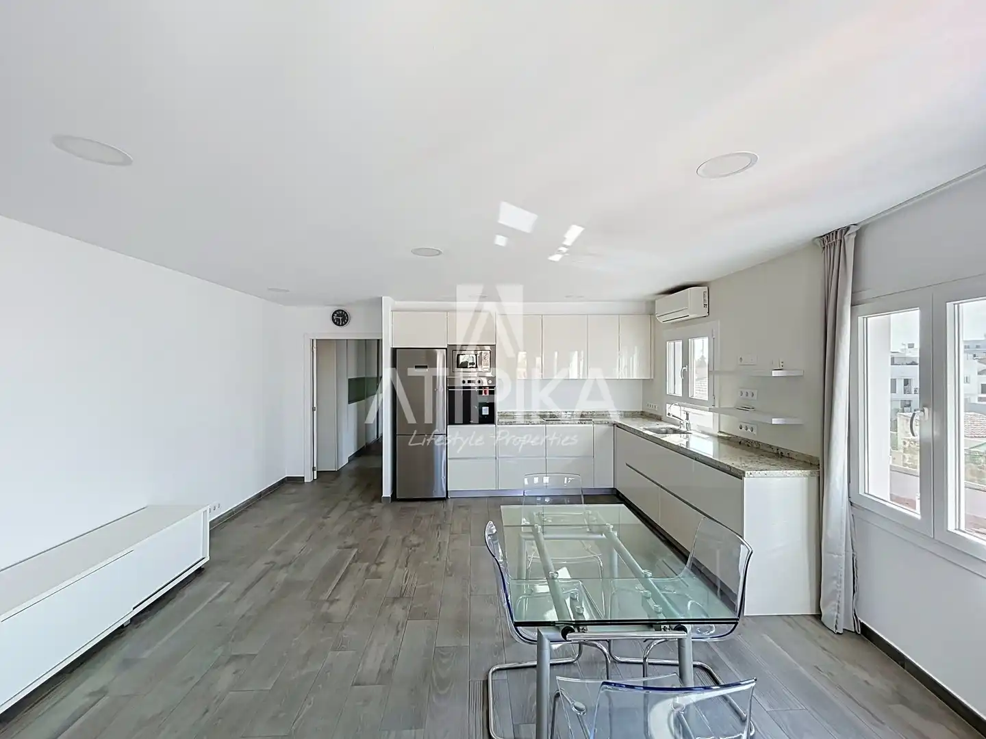 Kitchen of Flat for sale in Maó - Mahón  with Air Conditioner, Terrace and Furnished