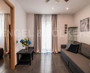 Sala d'estar de Apartament de lloguer en  Barcelona Capital amb Aire condicionat, Calefacció i Moblat
