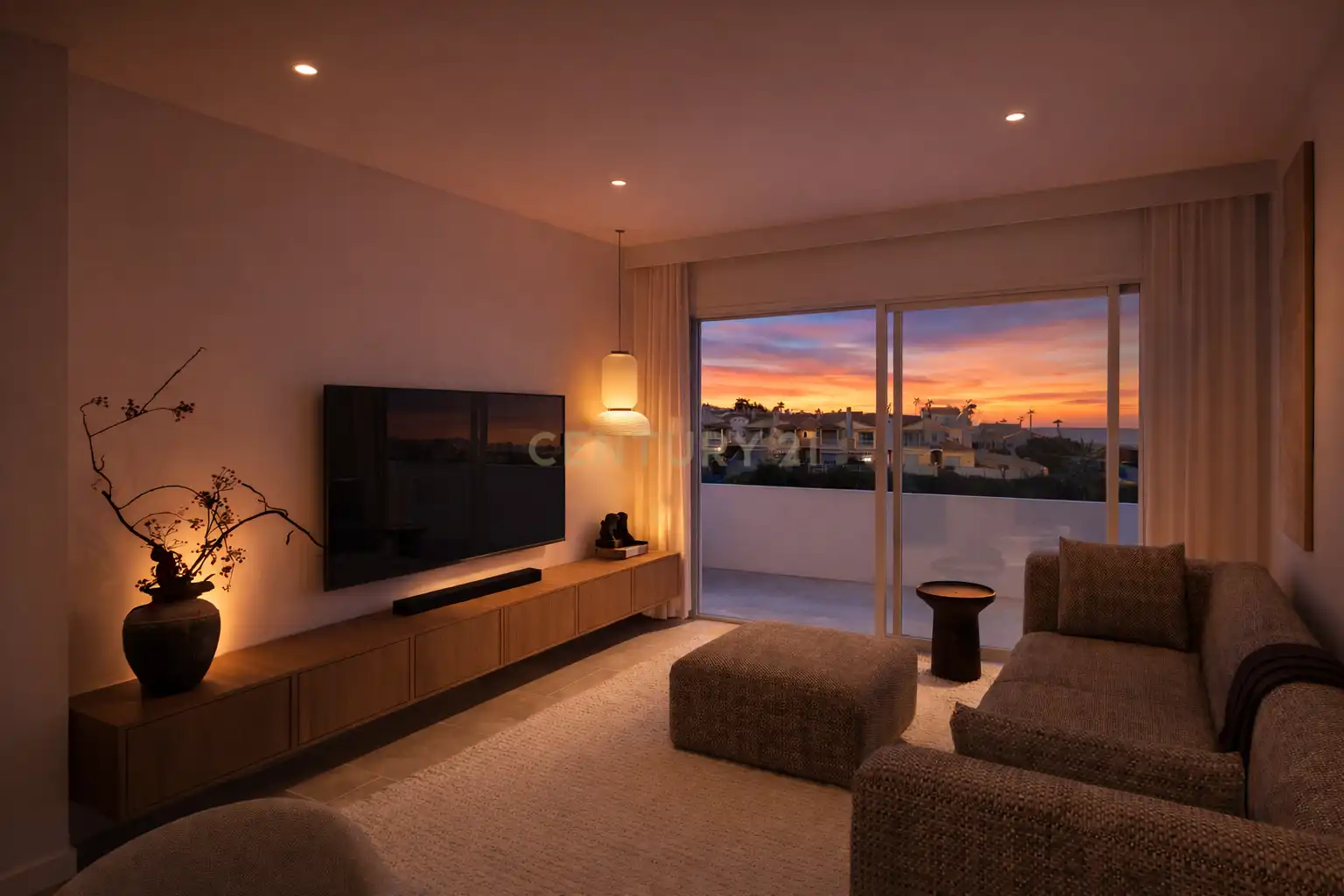 Sala d'estar de Apartament en venda en Rincón de la Victoria amb Aire condicionat, Piscina i Balcó