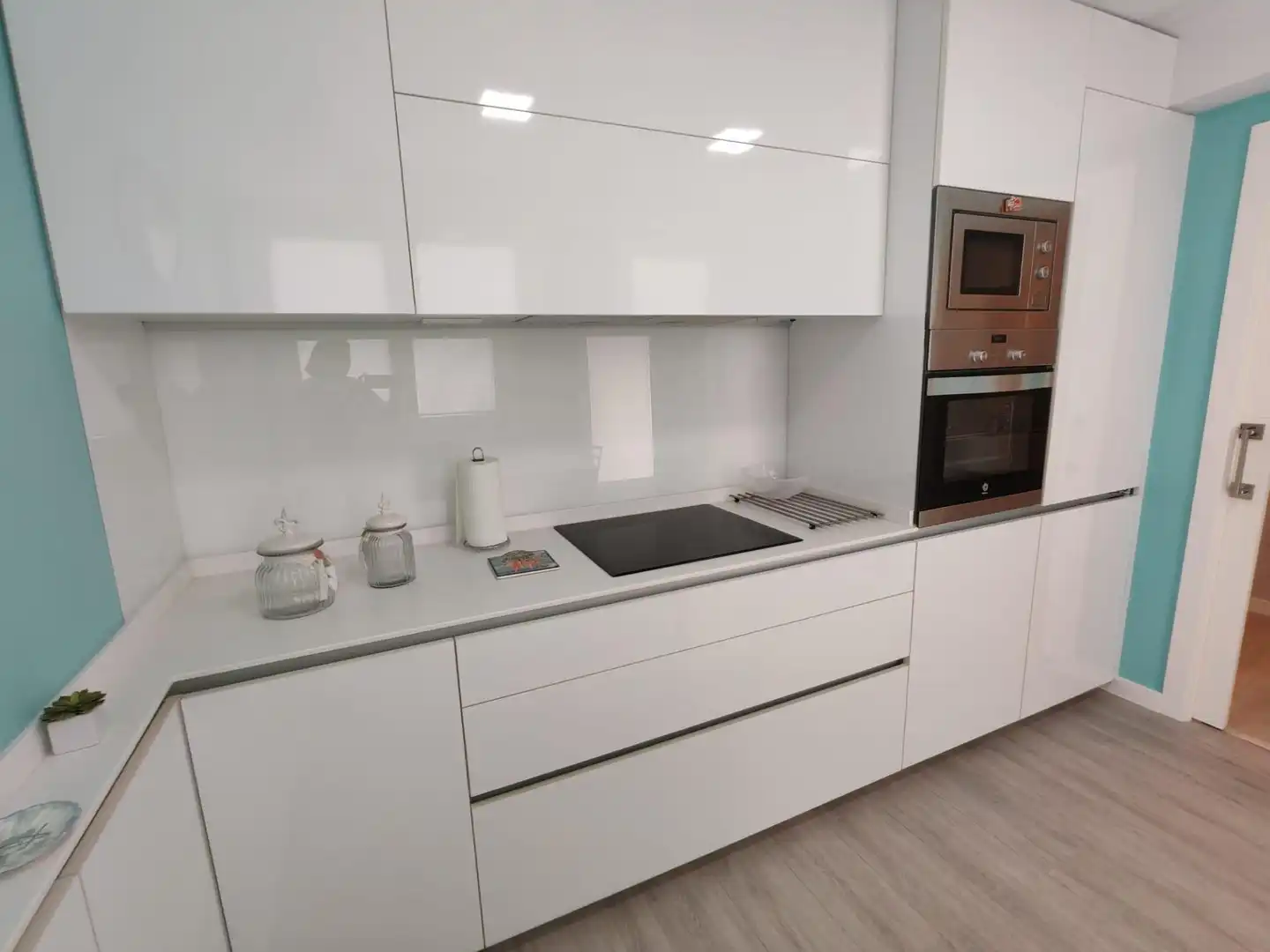 Kitchen of Flat for rent in Vigo   with Heating, Terrace and Storage room