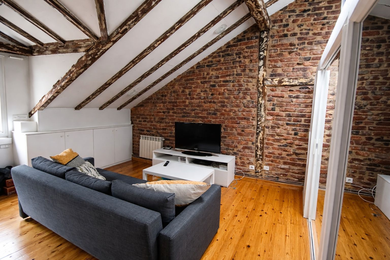 Sala de estar de Ático de alquiler en Santander con Calefacción, Amueblado y Horno