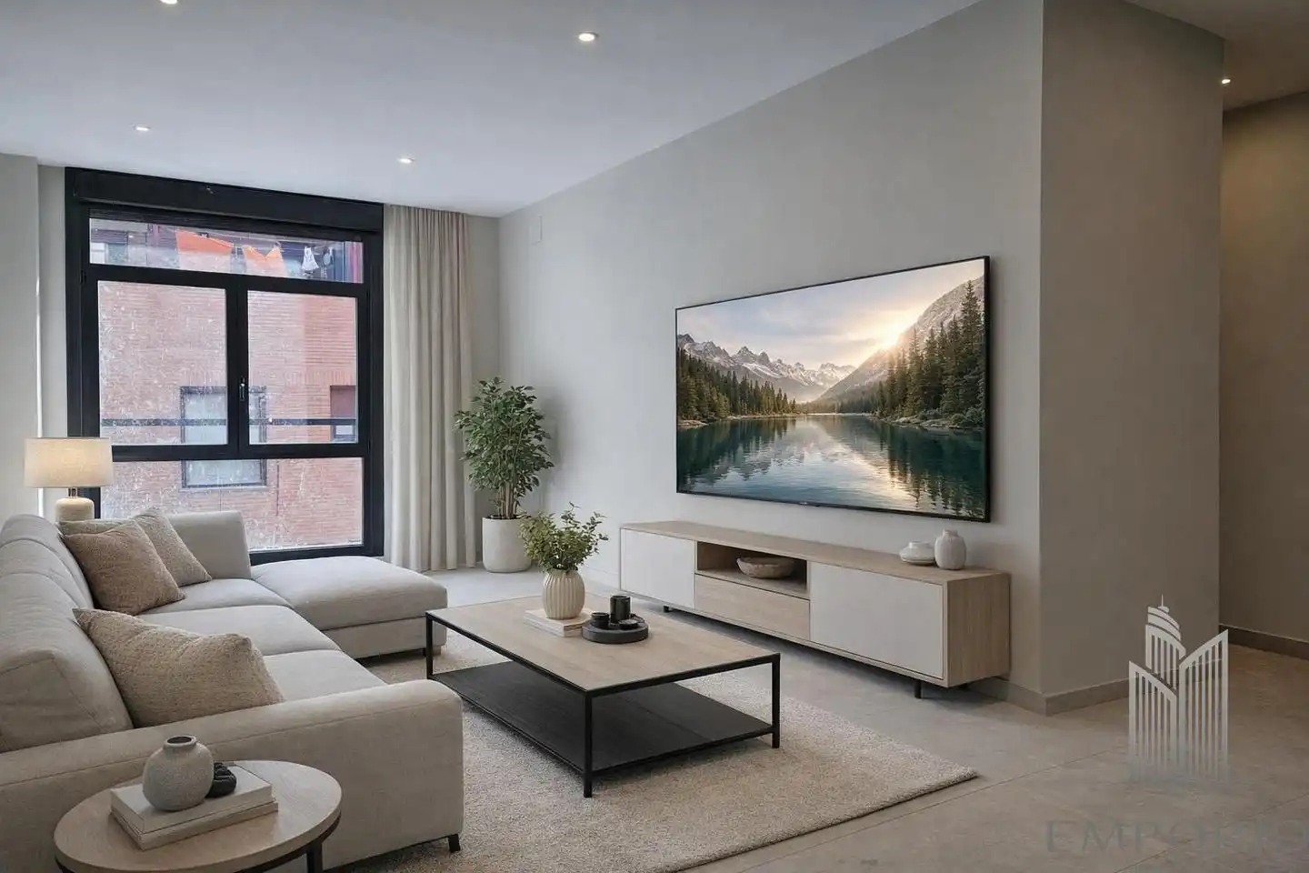 Sala de estar de Edificio en venta en Madrid