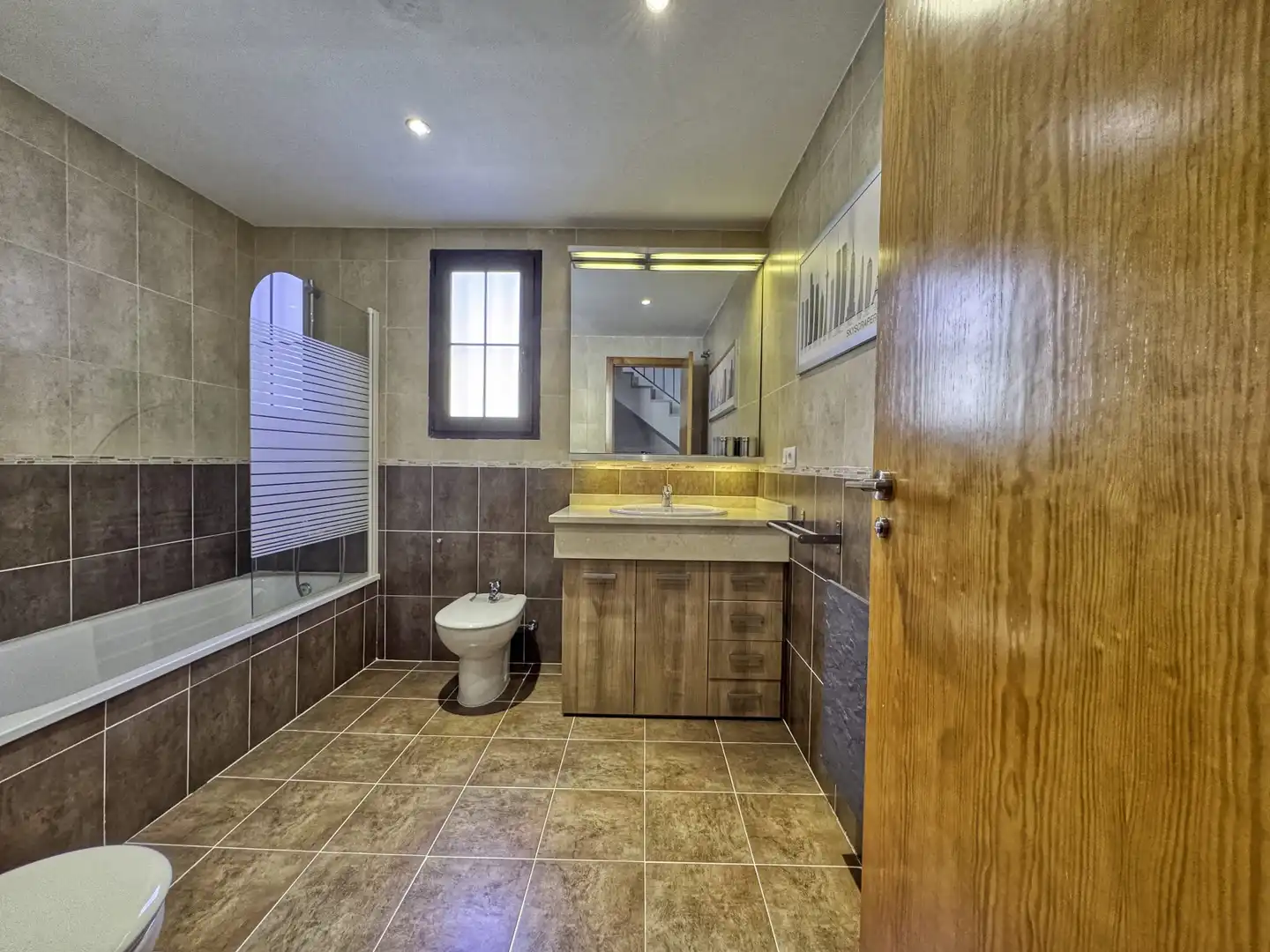 Badezimmer von Maisonette zum Verkauf in Alcalá de la Selva mit Heizung und Terrasse