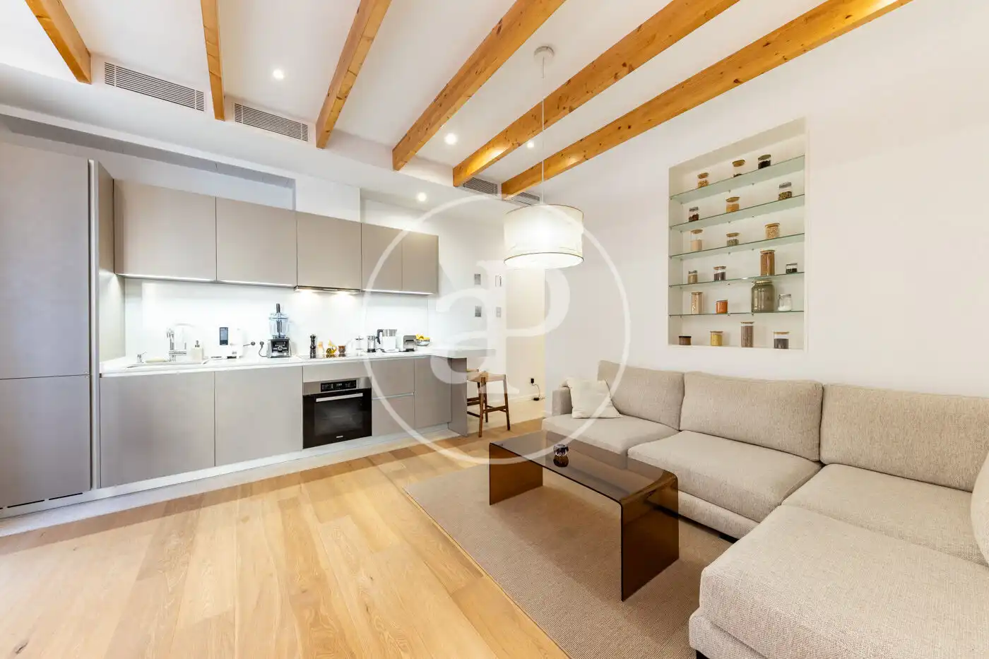 Living room of Flat for rent in  Palma de Mallorca  with Air Conditioner, Heating and Storage room