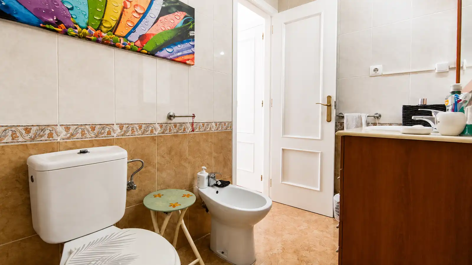 Badezimmer von Haus oder Chalet zum Verkauf in Santa Pola mit Klimaanlage, Heizung und Gemeinschaftspool