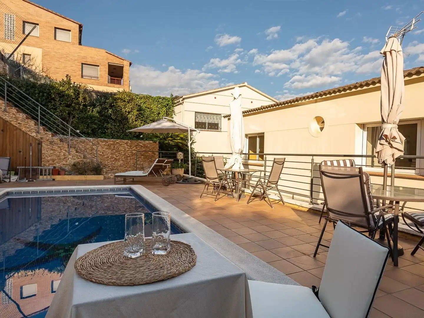 Terraza de Casa o chalet en venta en Santa Susanna con Aire acondicionado, Jardín privado y Terraza