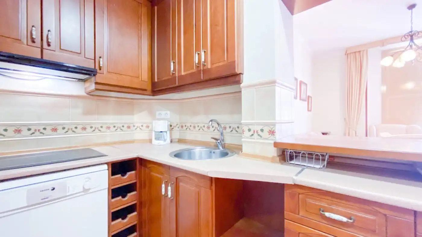 Kitchen of Flat for rent in Málaga  with Air Conditioner, Parquet flooring and Furnished