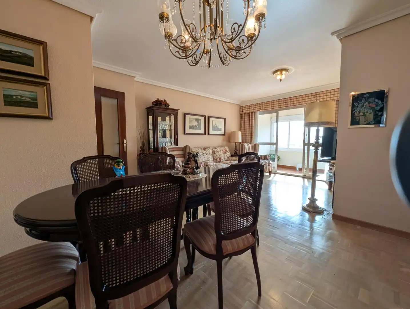 Dining room of Flat for sale in  Sevilla Capital  with Air Conditioner and Terrace