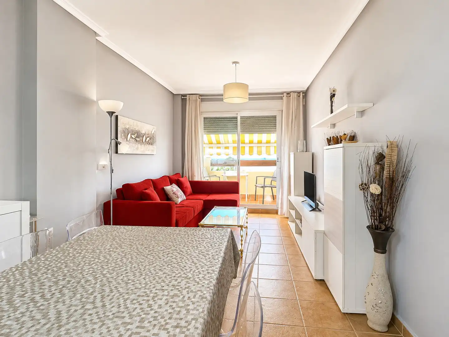 Sala d'estar de Apartament en venda en Vera amb Aire condicionat, Calefacció i Jardí privat