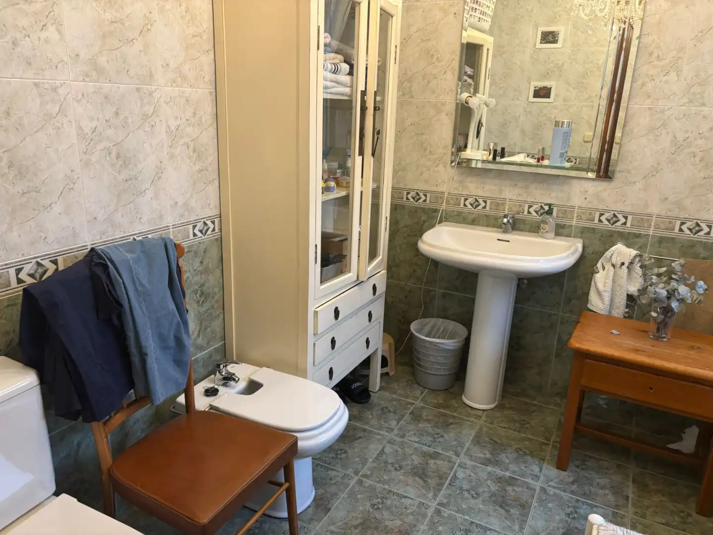 Badezimmer von Wohnung zum Verkauf in Villarrobledo mit Heizung, Terrasse und Möbliert