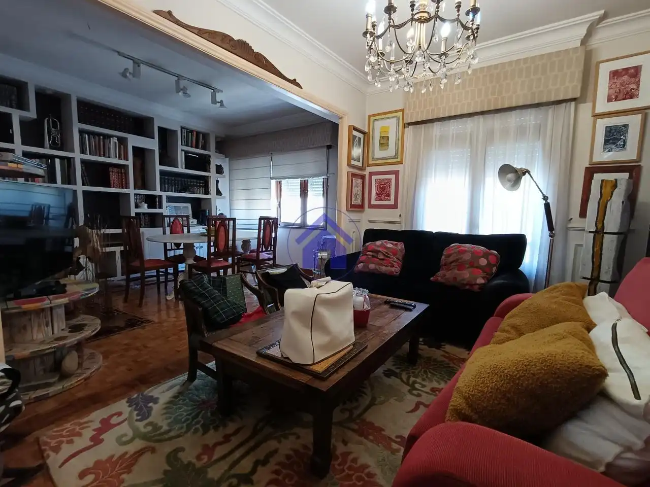 Sala de estar de Piso de alquiler en Vigo  con Calefacción, Parquet y Terraza