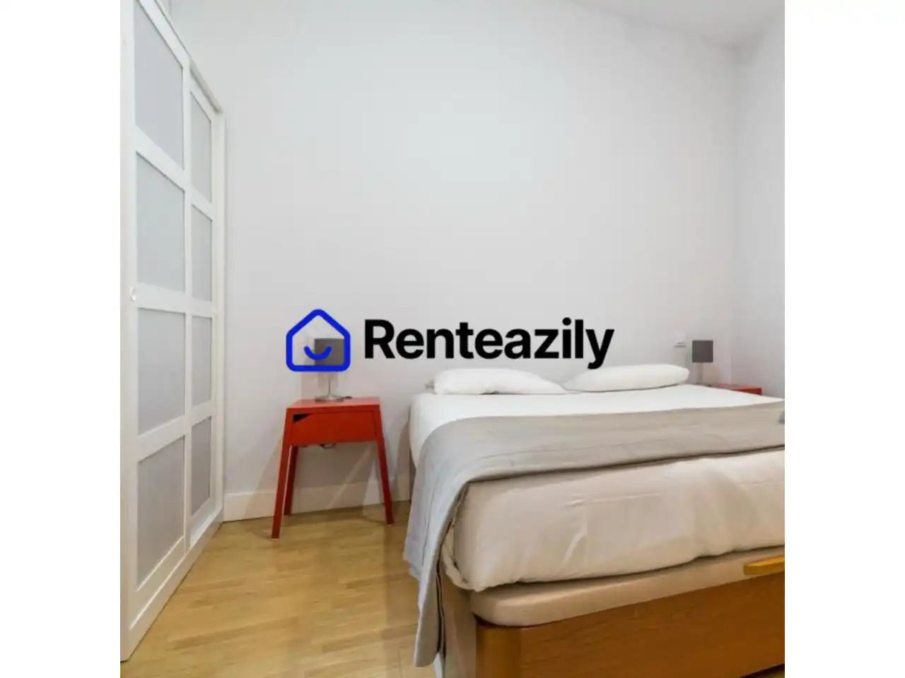 Schlafzimmer von Wohnungen zur Miete in Madrid mit Klimaanlage, Heizung und Möbliert